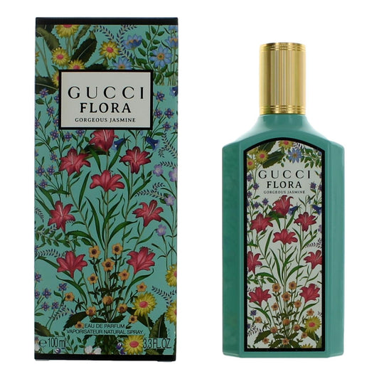 2pcs Flora Gorgeous Jasmine by Gucci, 3.3 oz Eau De Parfum Spray for Women