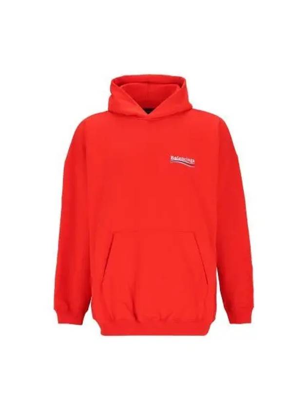 Balenciaga Political Campaign Oversized Fit Hoodie Red
