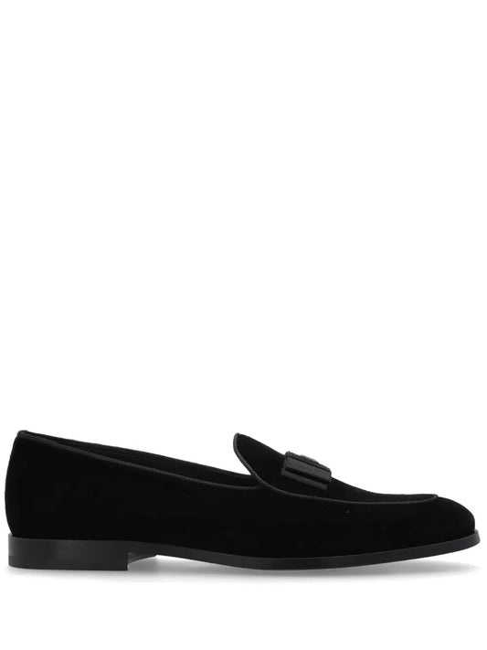 Dolce & Gabbana Men Loafers With Logo Plaque
