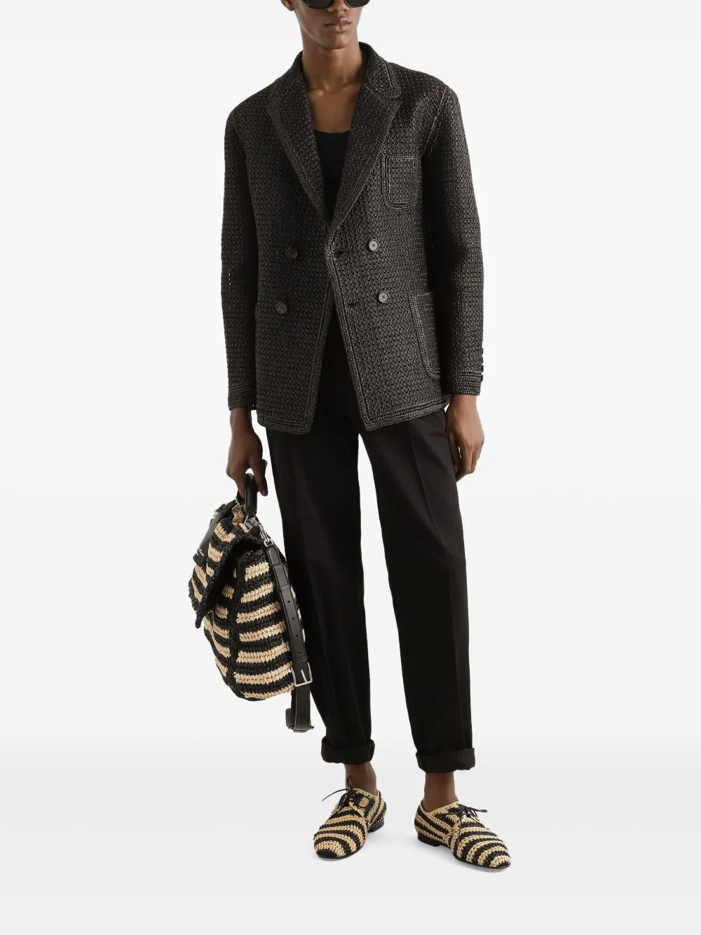 Dolce & Gabbana Men Cuffed Trousers