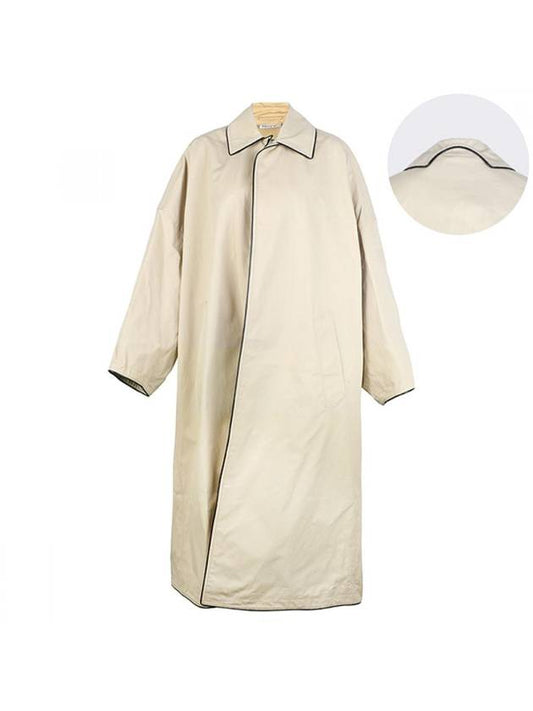 Balenciaga Cocoon Belted Coat Beige