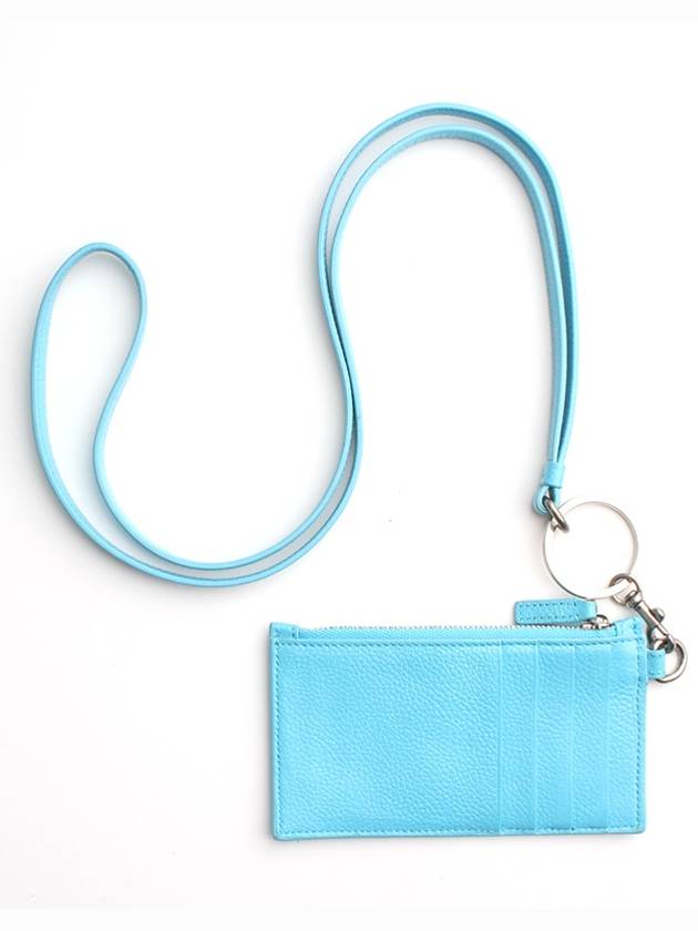 Balenciaga Light blue card wallet