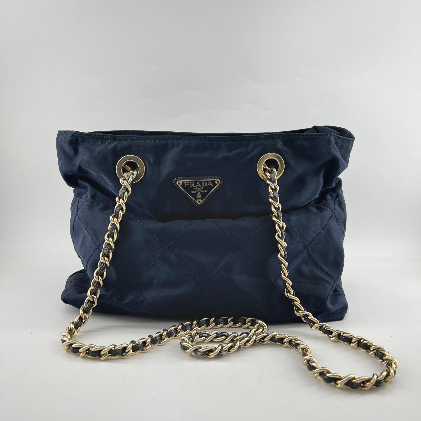 Prada Nylon Quilting Chain Bag