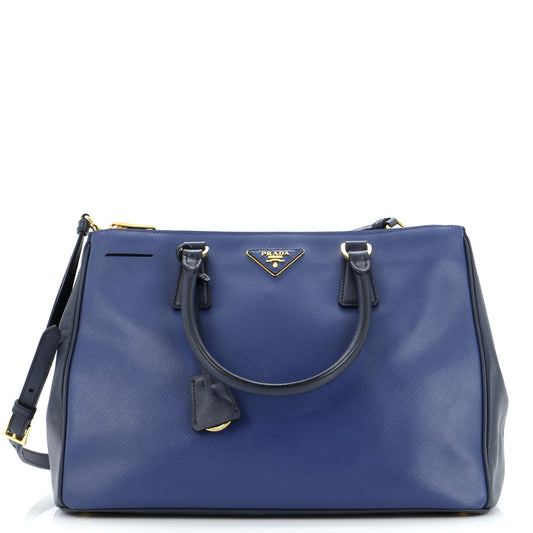 Prada Galleria Double Zip Tote Saffiano Leather Medium