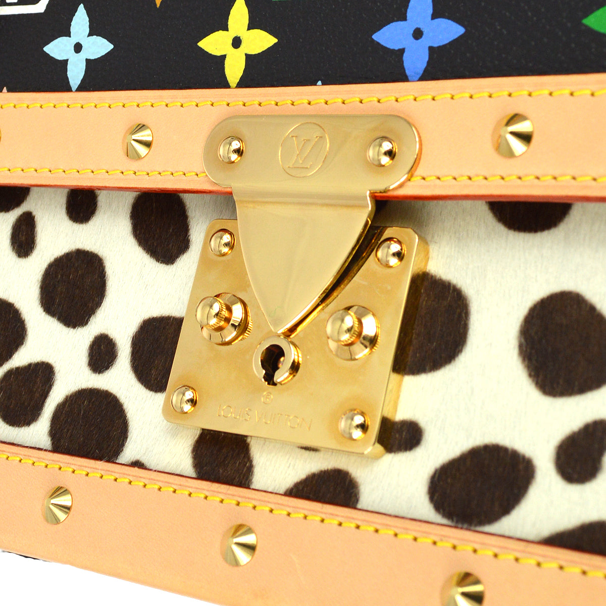 Louis Vuitton 2003 Monogram Multicolor Sac Dalmatian Handbag M92825