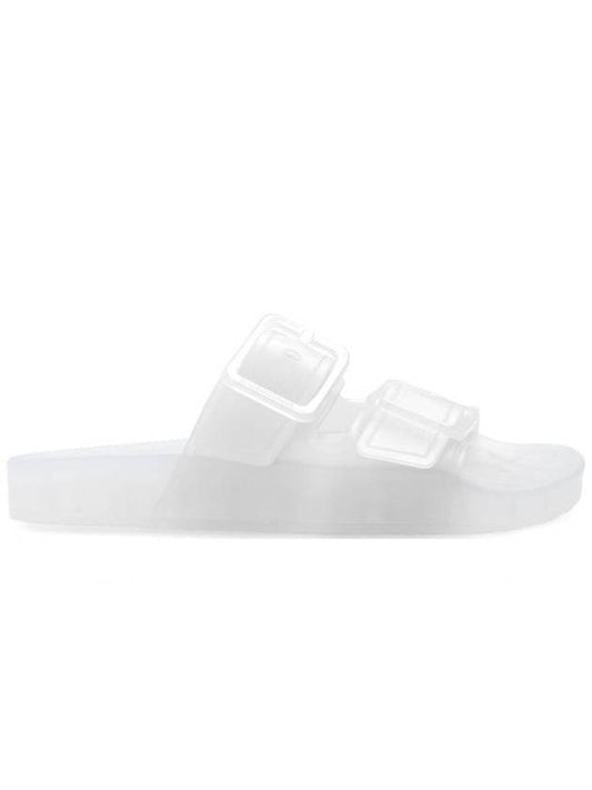 Balenciaga Mallorca Clear Rubber Slippers White