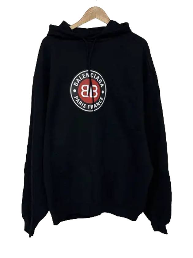 Balenciaga Men's Logo Hoodie Black