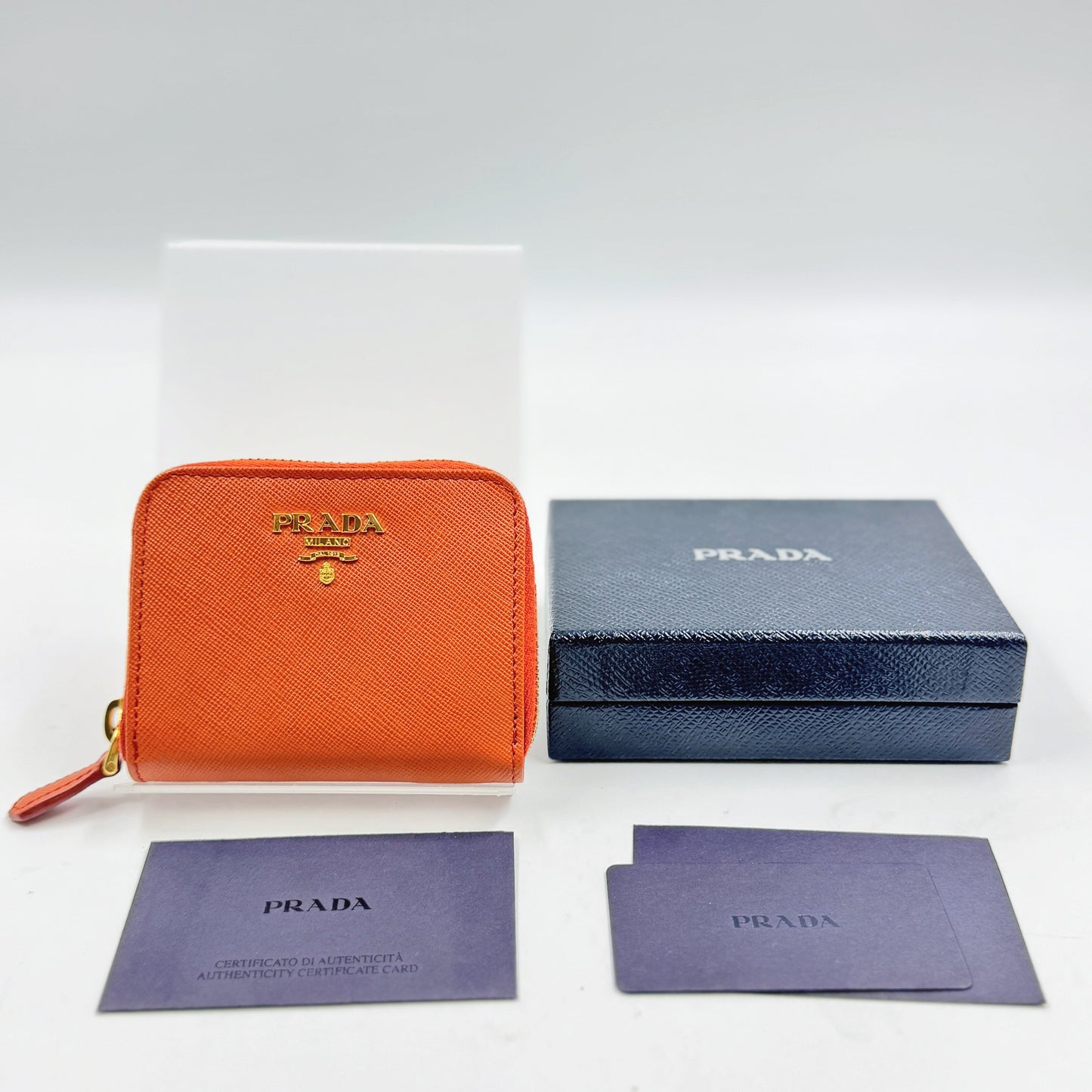 PRADA Leather card wallet TWS