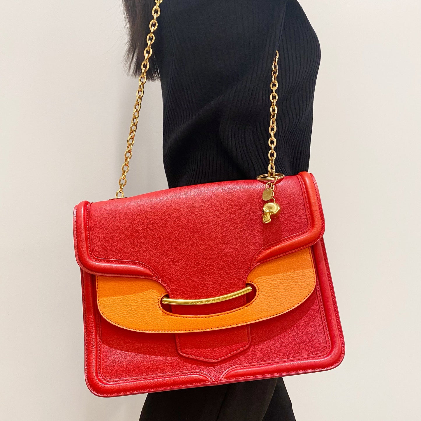Alexander McQueen Red Chain Bag