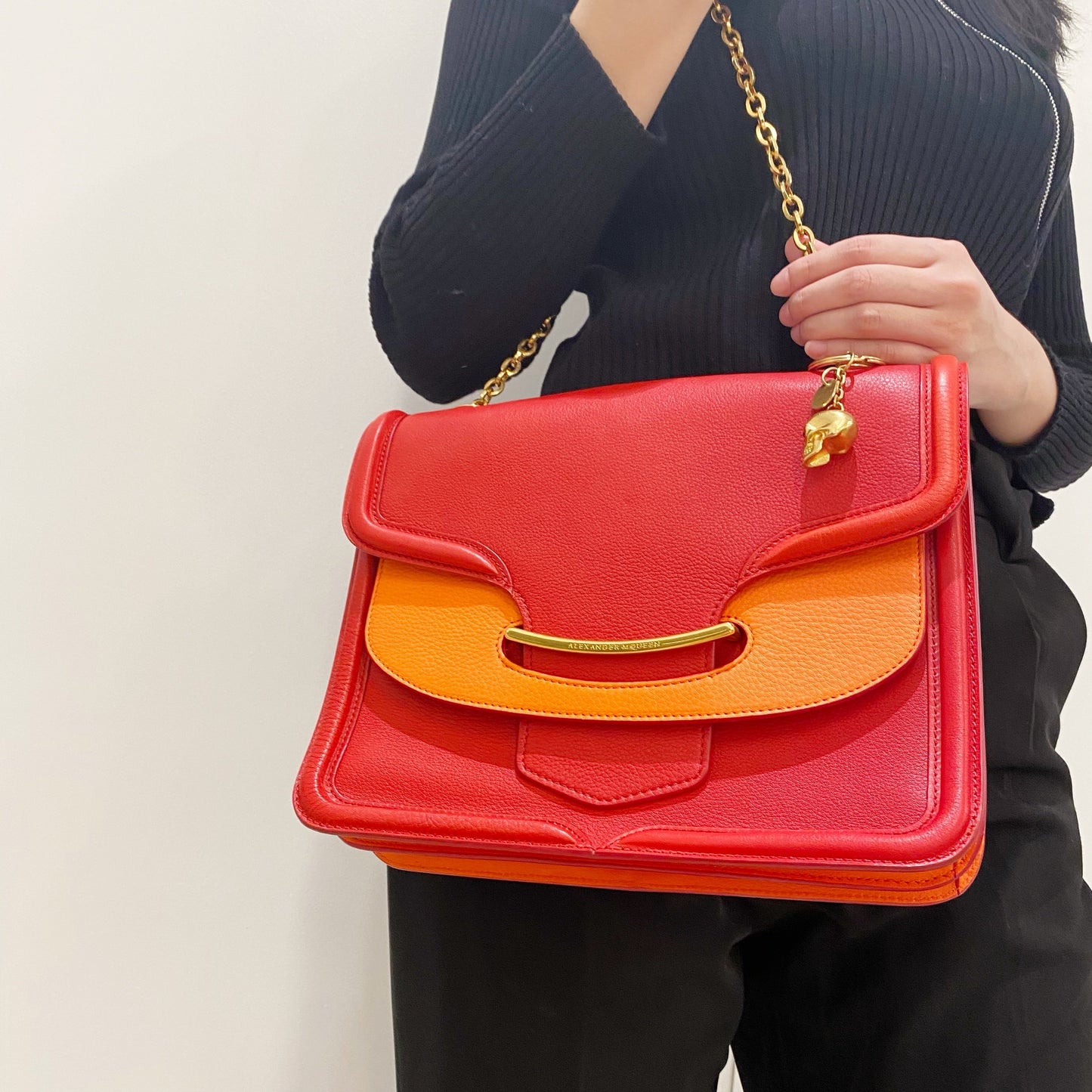 Alexander McQueen Red Chain Bag