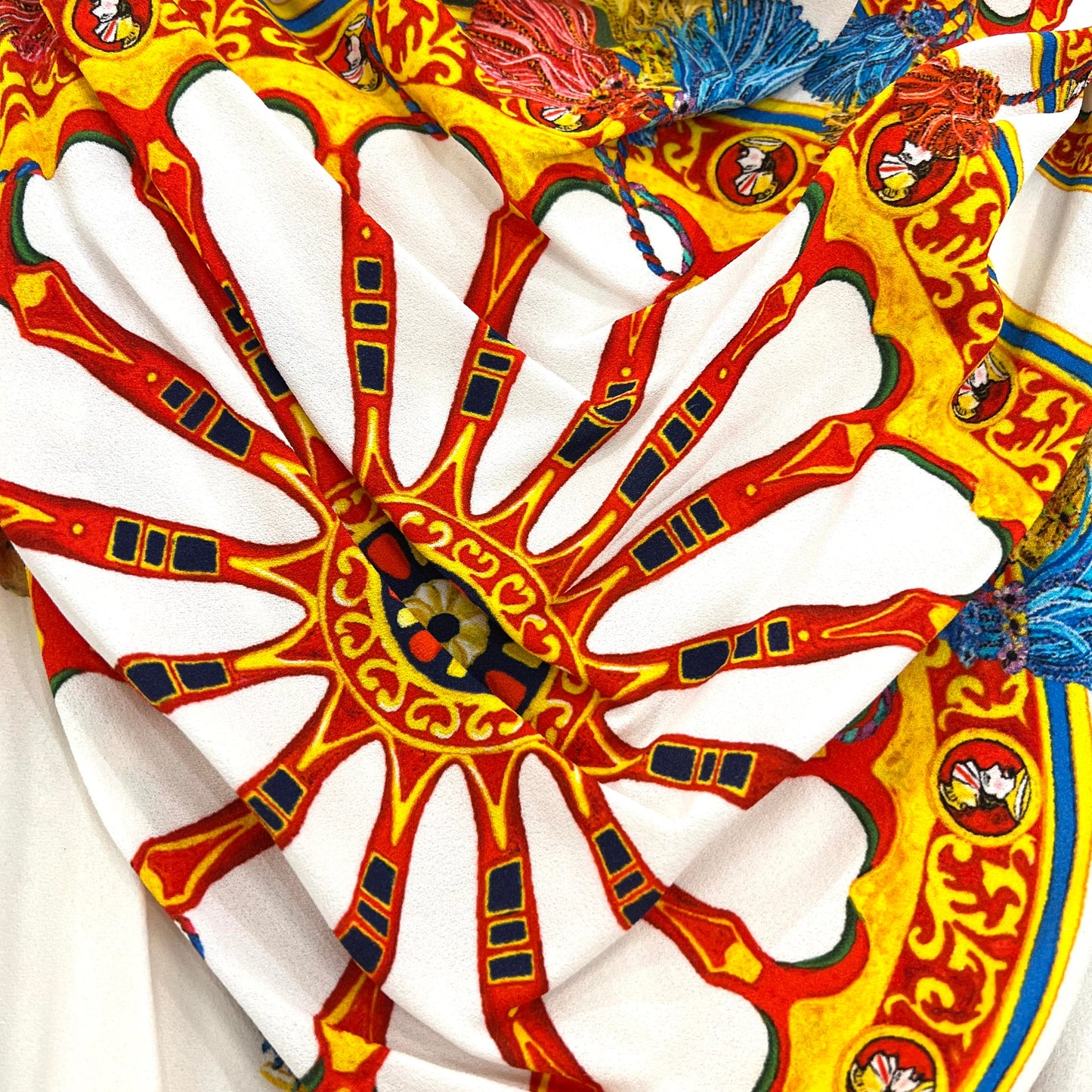 Dolce & Gabbana fruit series fold sleeveless dress