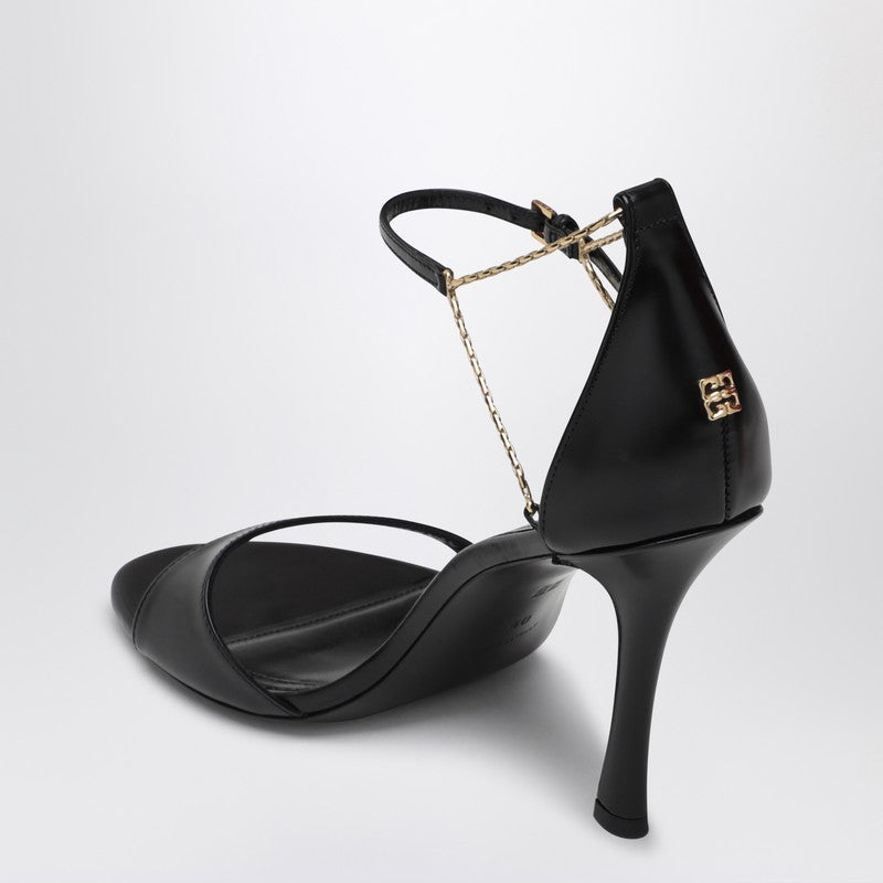 Givenchy 4G Liquid 95 Sandals In Black Leather Women