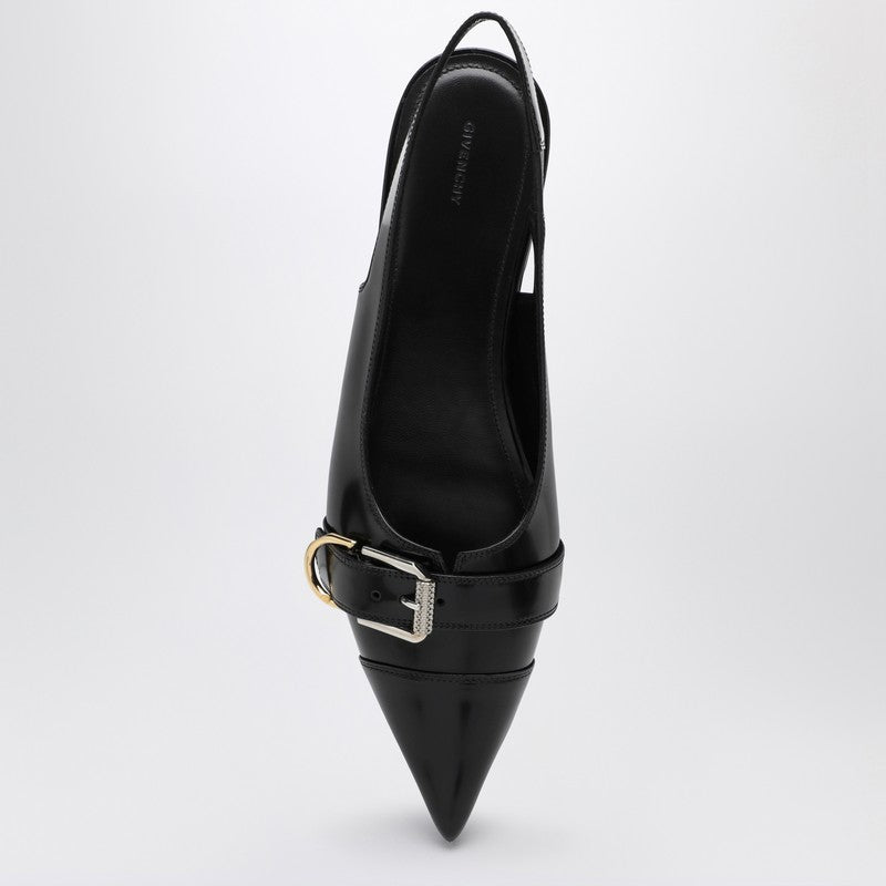 Givenchy Voyou Black Leather Slingback Women