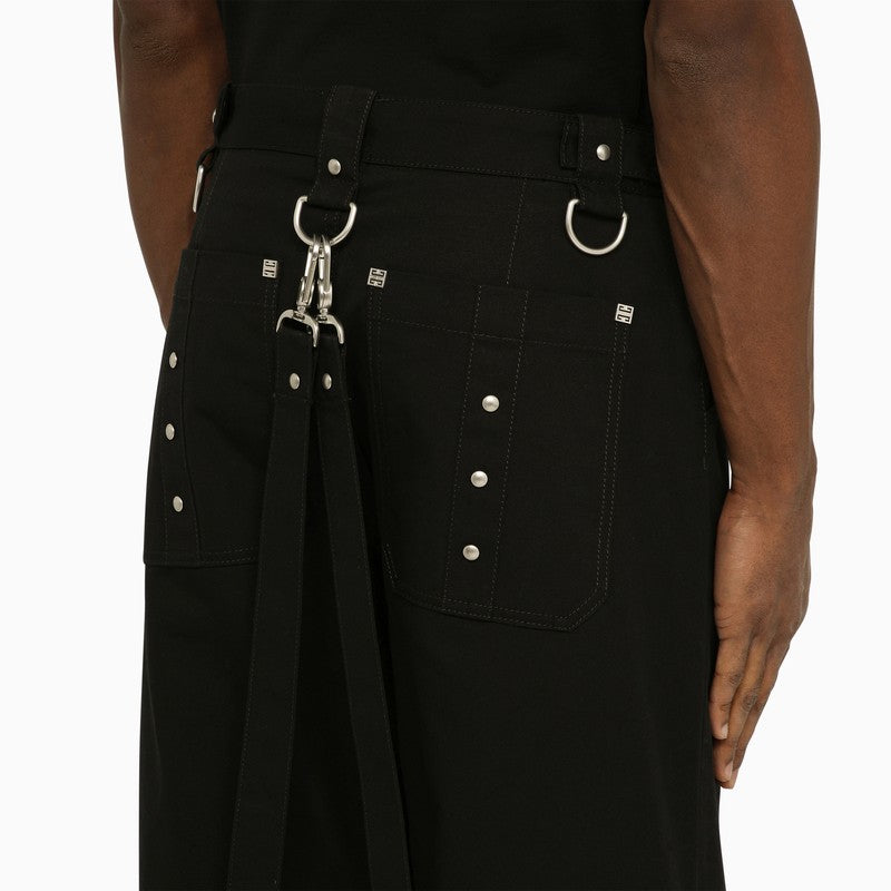 Givenchy Black Trousers With Removable Bottoms Men