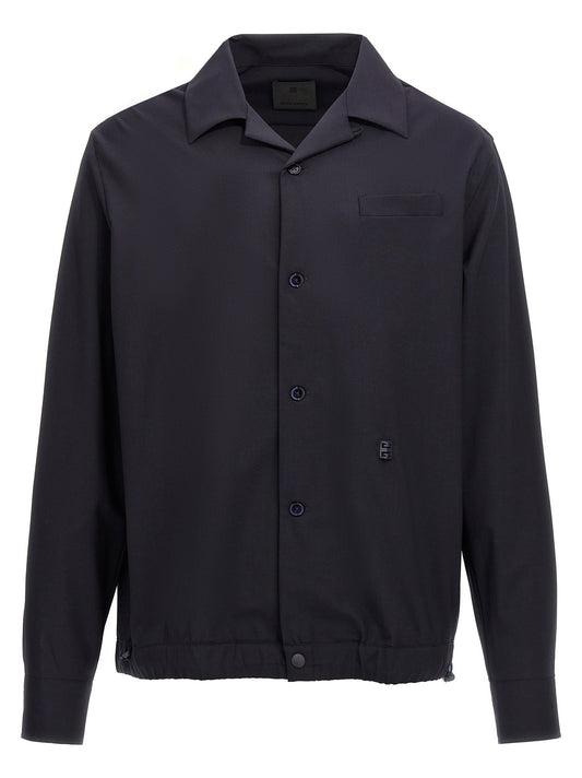 Givenchy Men Logo Plaque Shirt