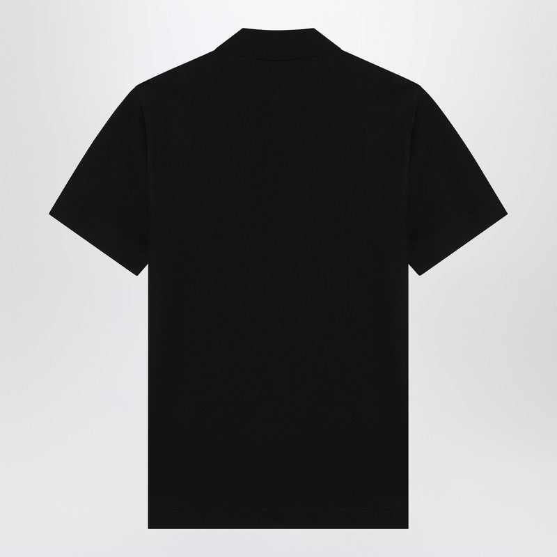 Givenchy Black Cotton Polo Shirt Men