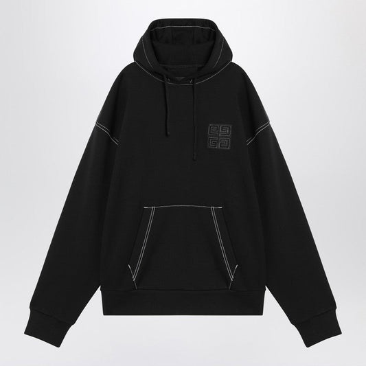 Givenchy 4G Black Cotton Hoodie Men