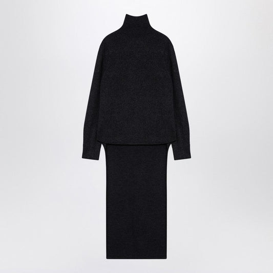 Givenchy Dark Grey Turtleneck With Drawstring Women
