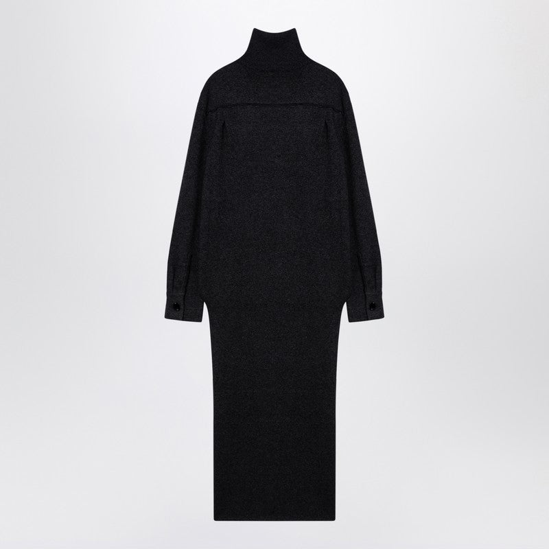 Givenchy Dark Grey Turtleneck With Drawstring Women