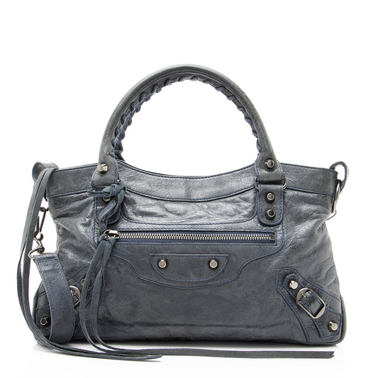 Balenciaga Agneau Arena Classic First Satchel (SHF-23197)