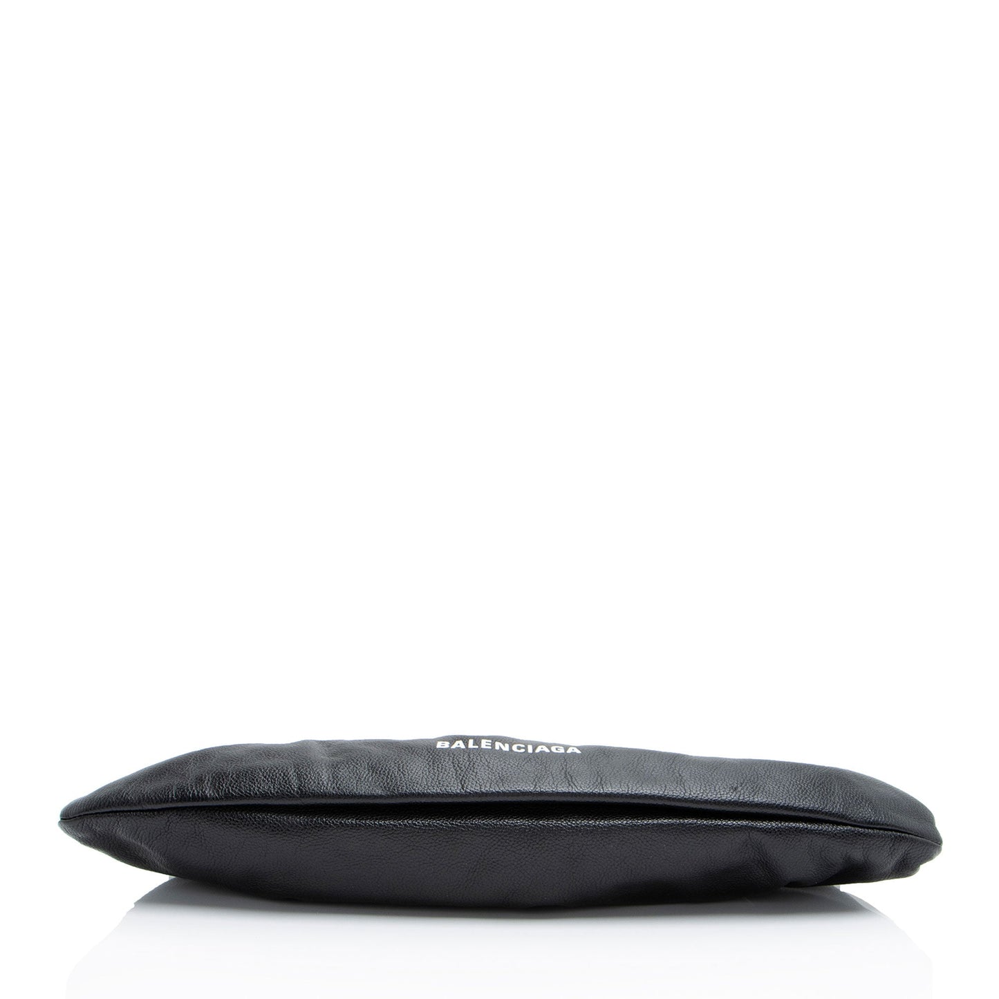 Balenciaga Calfskin Logo Cloud XL Framed Clutch (SHF-DUmqD8)