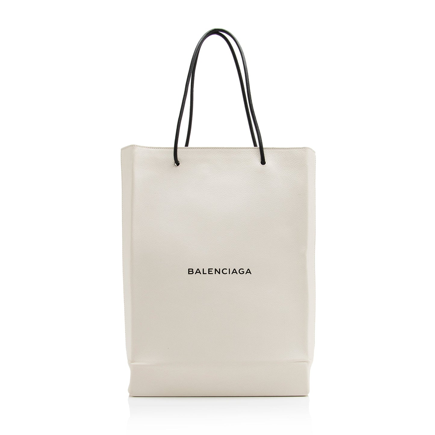 Balenciaga Calfskin Logo Medium N/S Shopper Tote (SHF-23791)