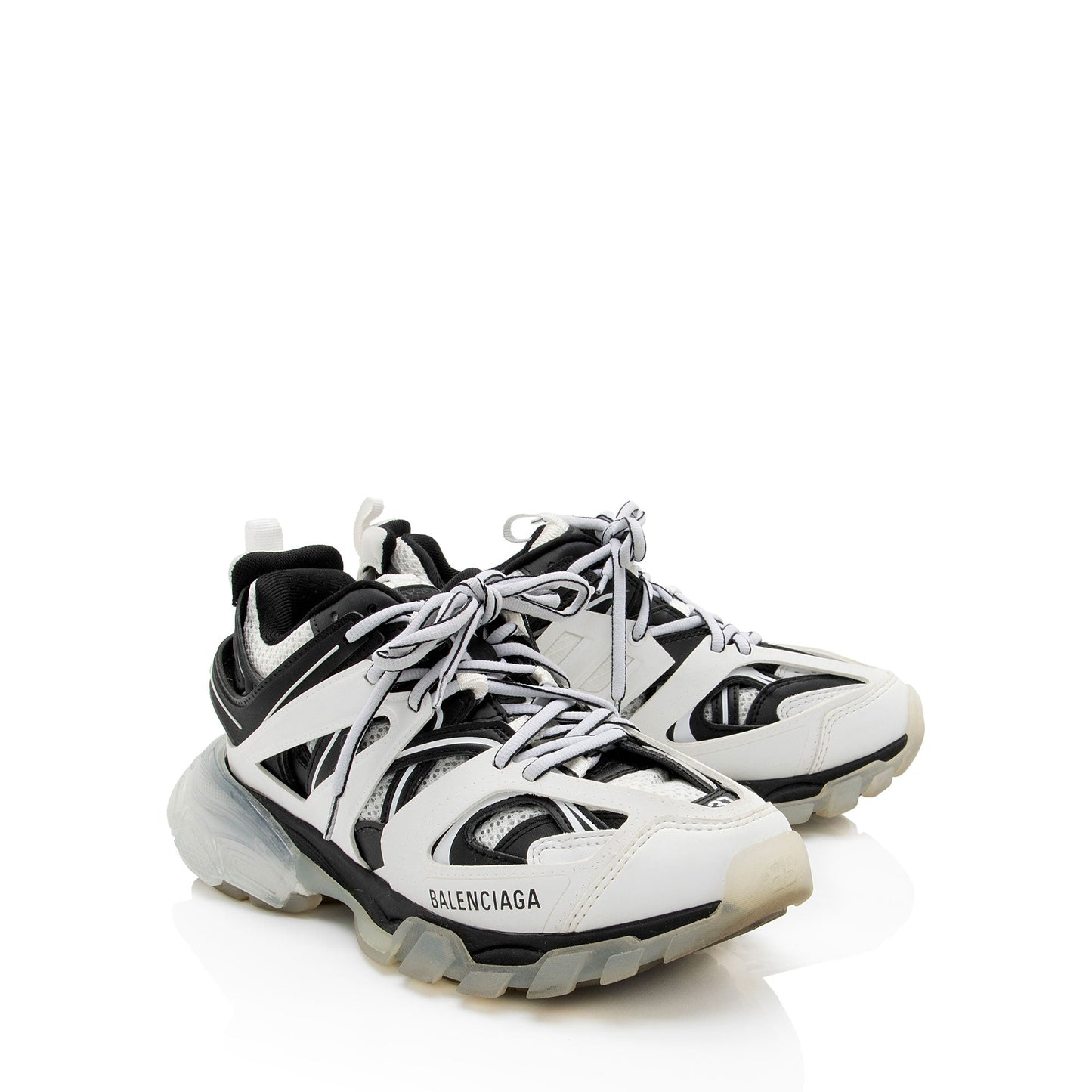 Balenciaga Calfskin Mesh Track Sneakers - Size 7 / 37 (SHF-r9eohF)