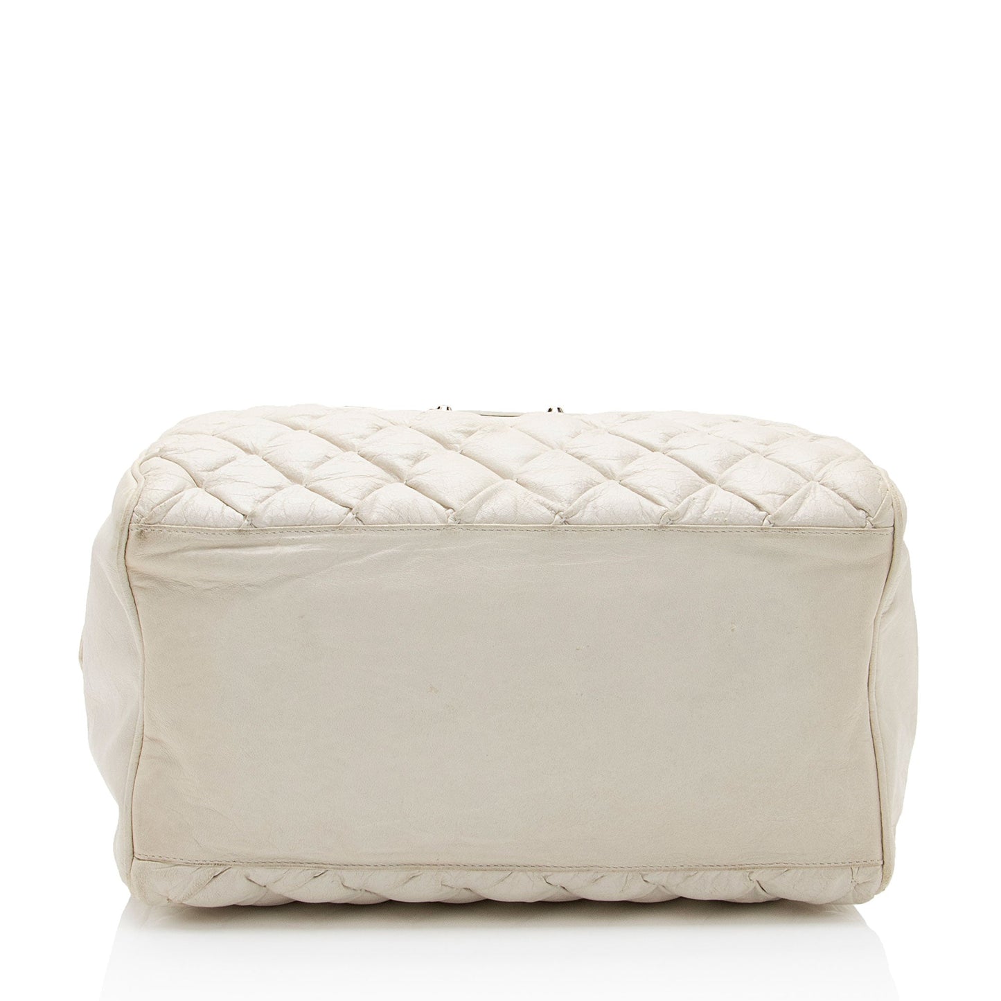 Balenciaga Chevre Quilted Matelasse Leather Boston Bag (SHF-KI2lV2)