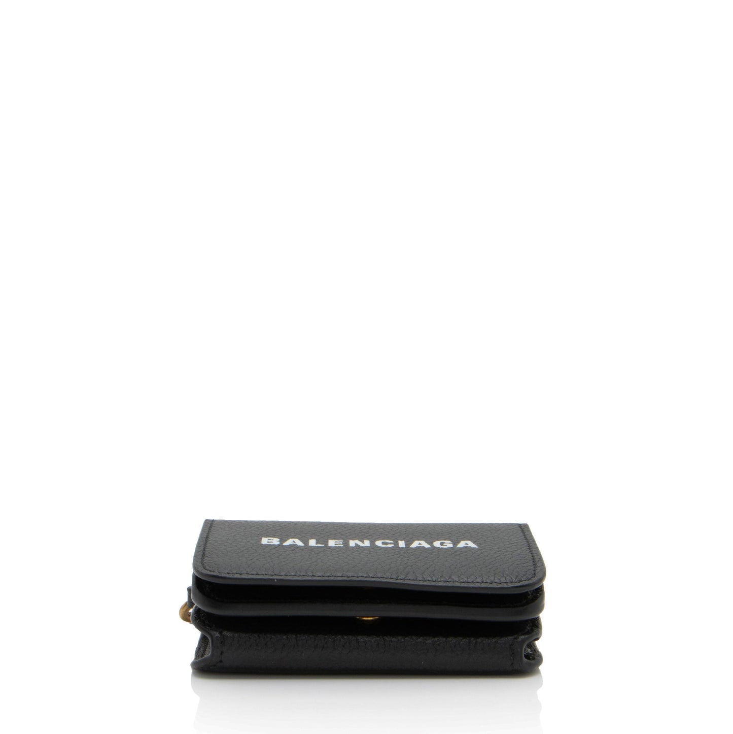 Balenciaga Grained Calfskin Logo Cash Mini Wallet on Chain (SHF-uR1F9W)