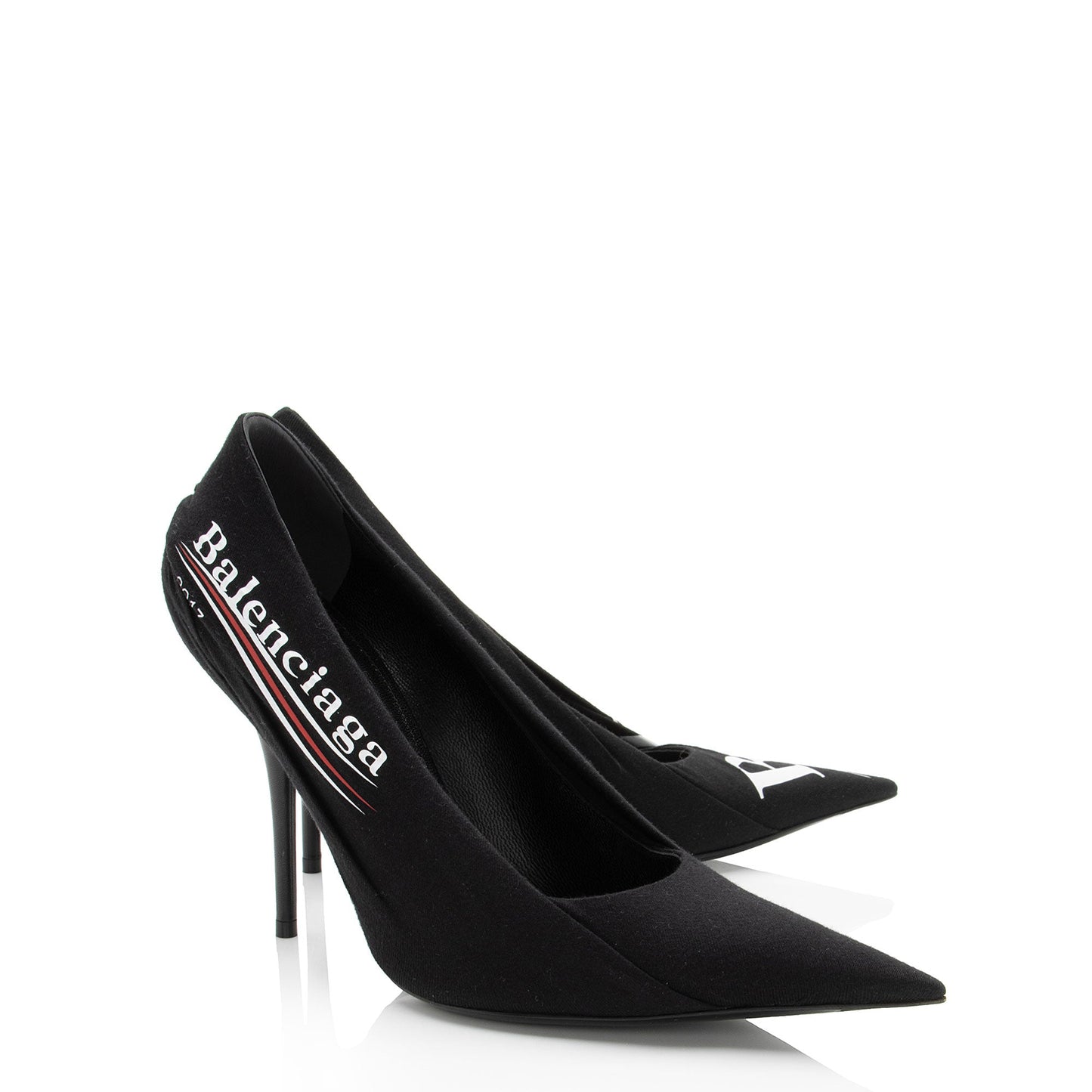 Balenciaga Jersey Logo Knife Pumps - Size 10 / 40 (SHF-klSg57)