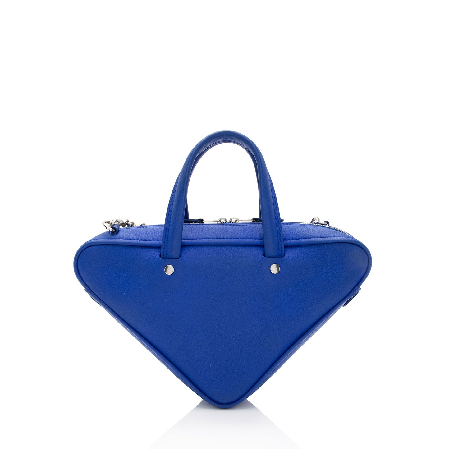 Balenciaga Leather S Triangle Satchel (SHF-0uqYoH)