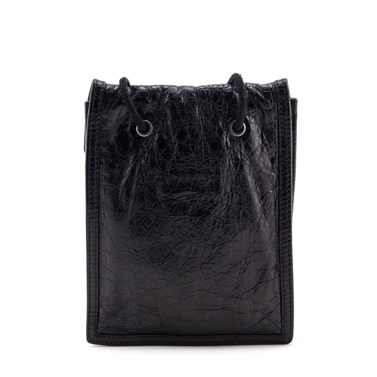Balenciaga Black Agneau Explorer Crossbody Pouch