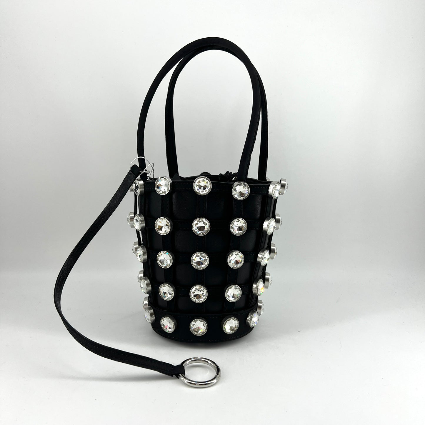 Alexander Wang Leather Crystal Roxy Mini Bucket bag