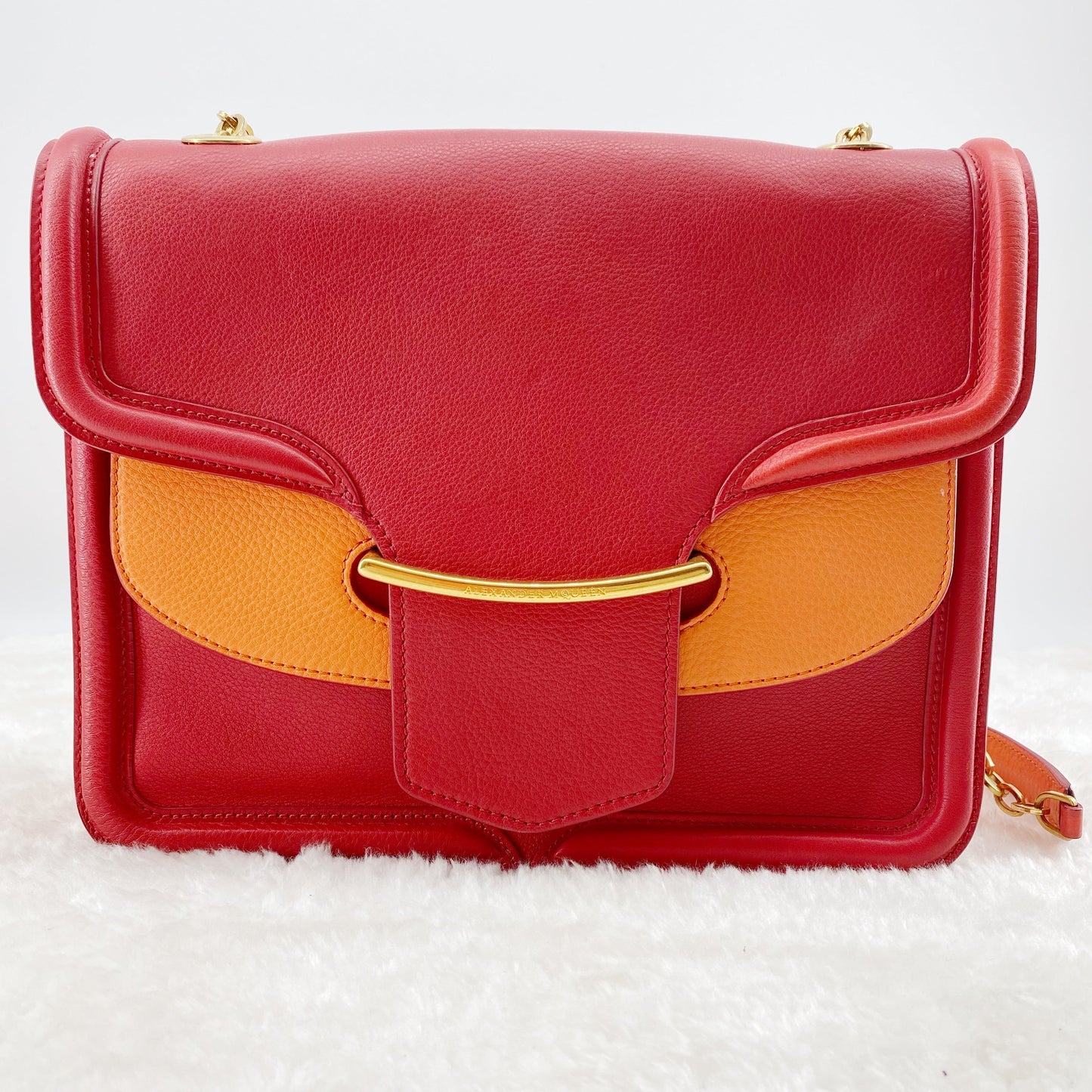 Alexander McQueen Red Chain Bag