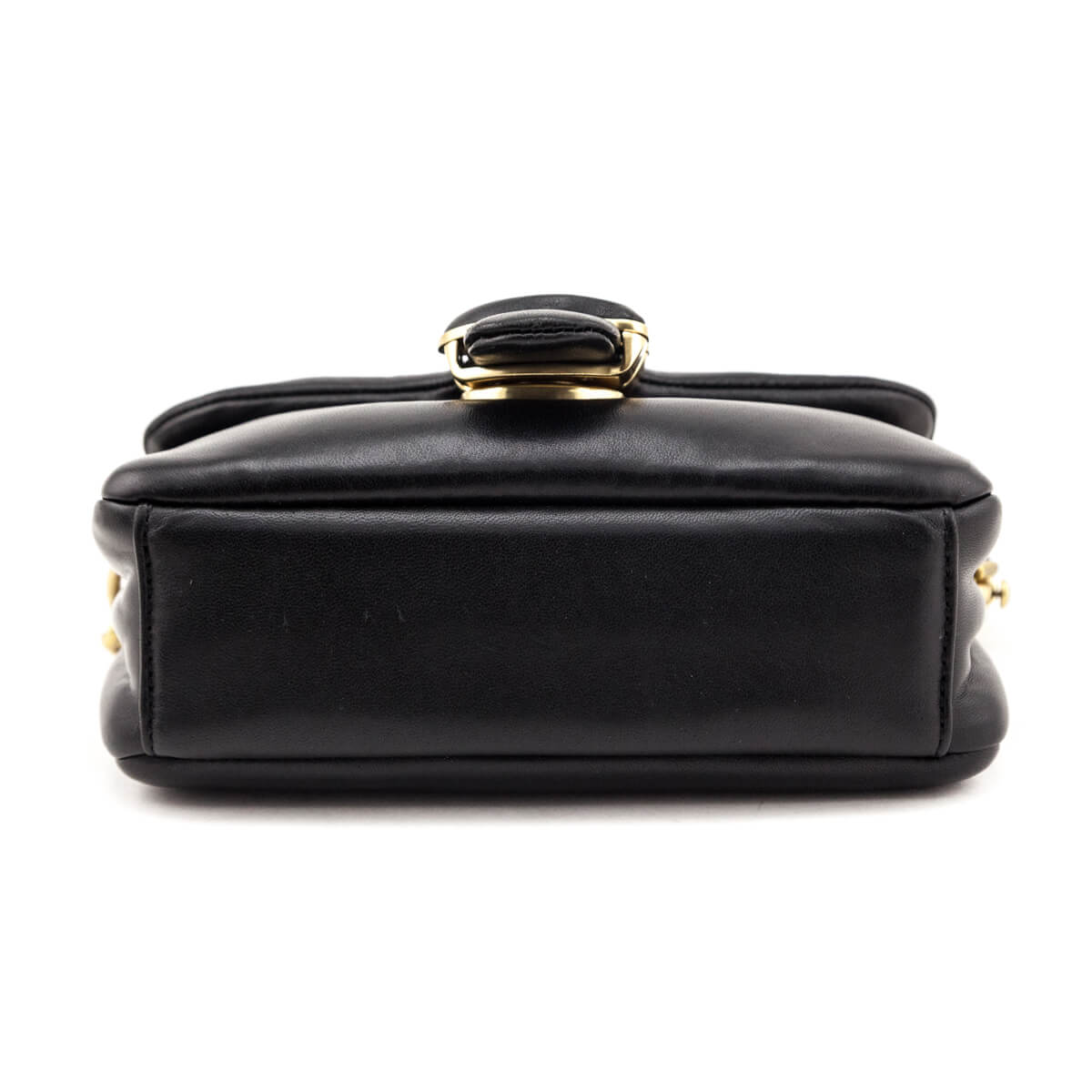 Coach Black & Brass Nappa Pillow Tabby 18