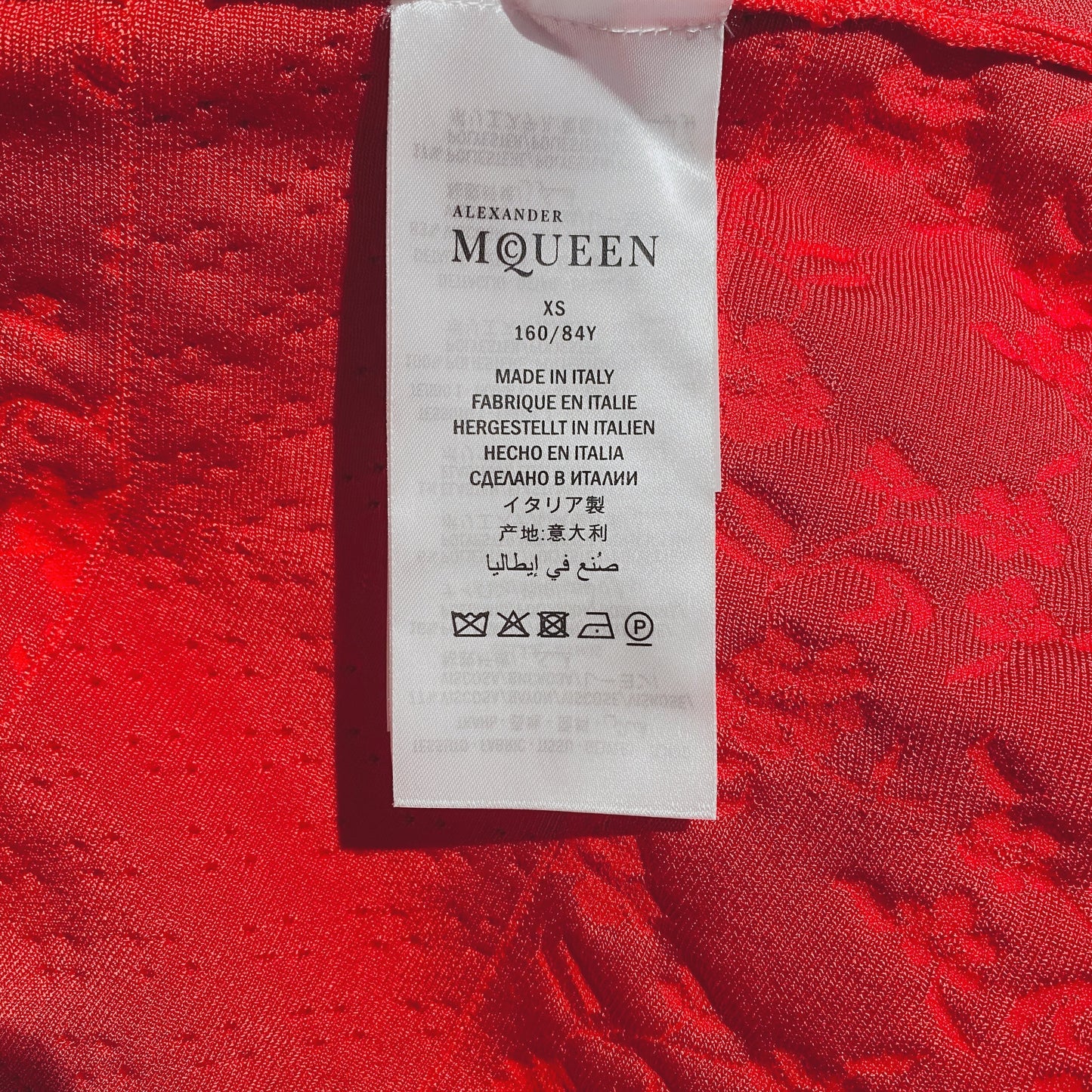 Alexander McQueen Long Red Skirt TWS