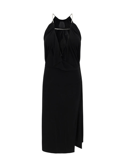 Givenchy Women Midi Dress With Halter Neckline
