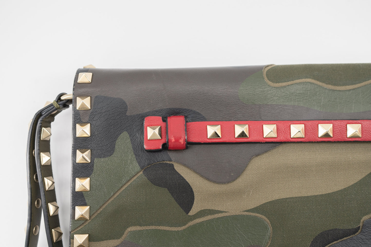 Valentino Bag Rockstud Camouflage Clutch