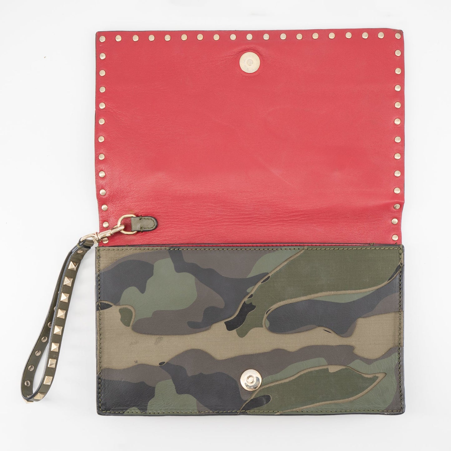 Valentino Bag Rockstud Camouflage Clutch