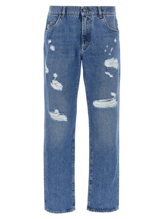 Dolce & Gabbana Men Destroyed Jeans