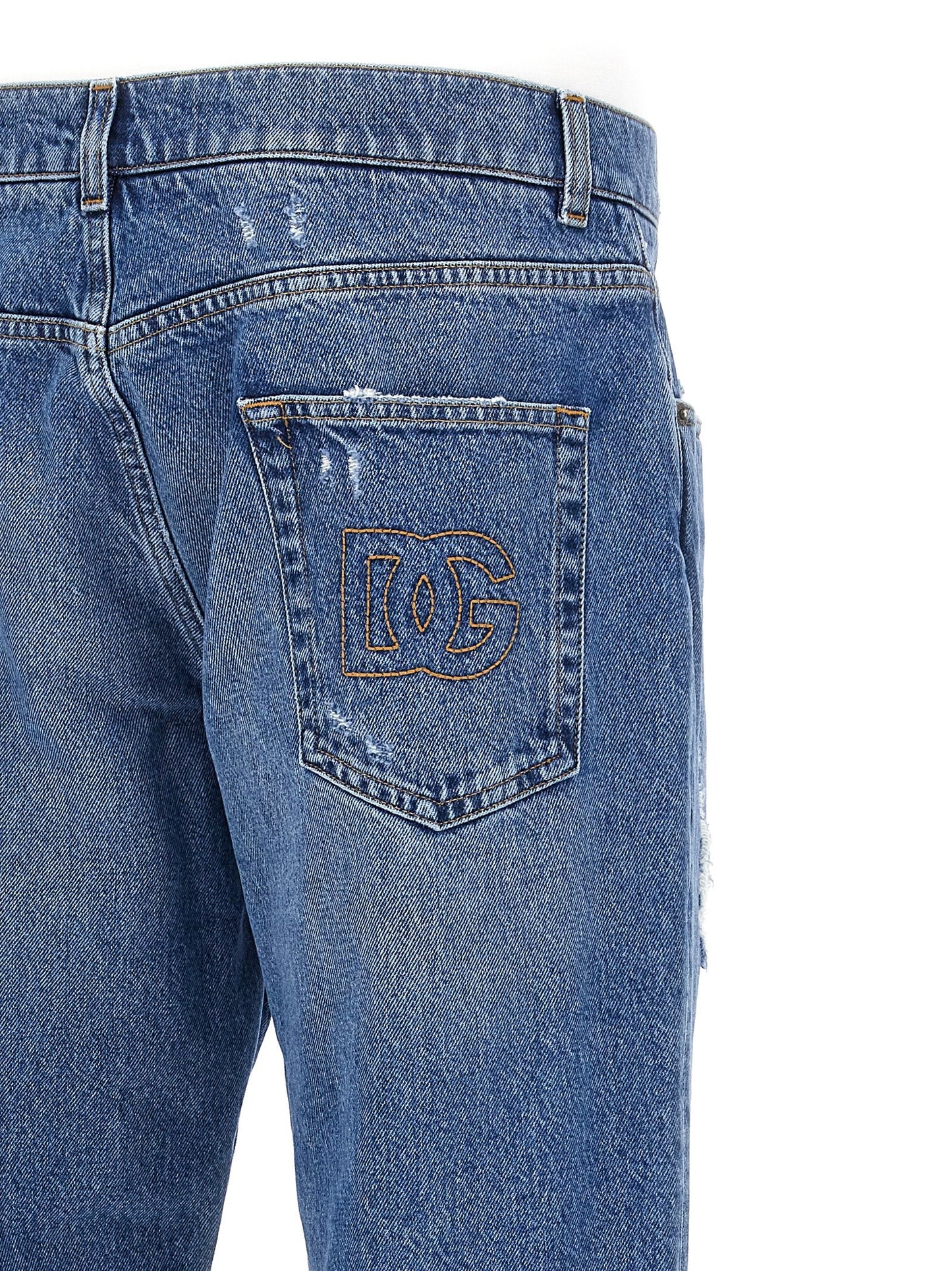 Dolce & Gabbana Men Destroyed Jeans