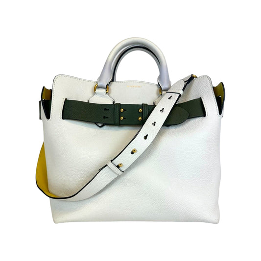 Burberry White Belt Bag Large