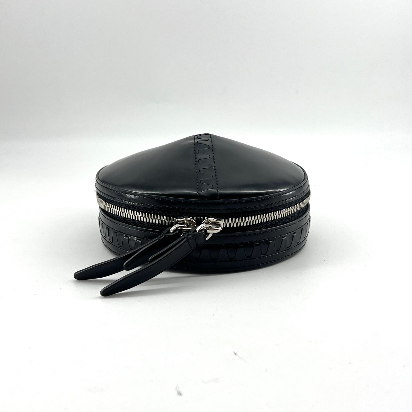 3.1 Phillip Lim Black Alix Circle Leather Clutch