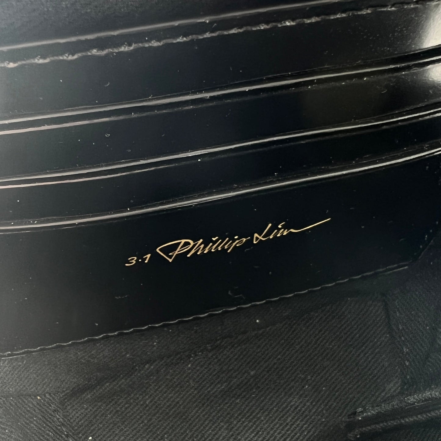 3.1 Phillip Lim Black Alix Circle Leather Clutch