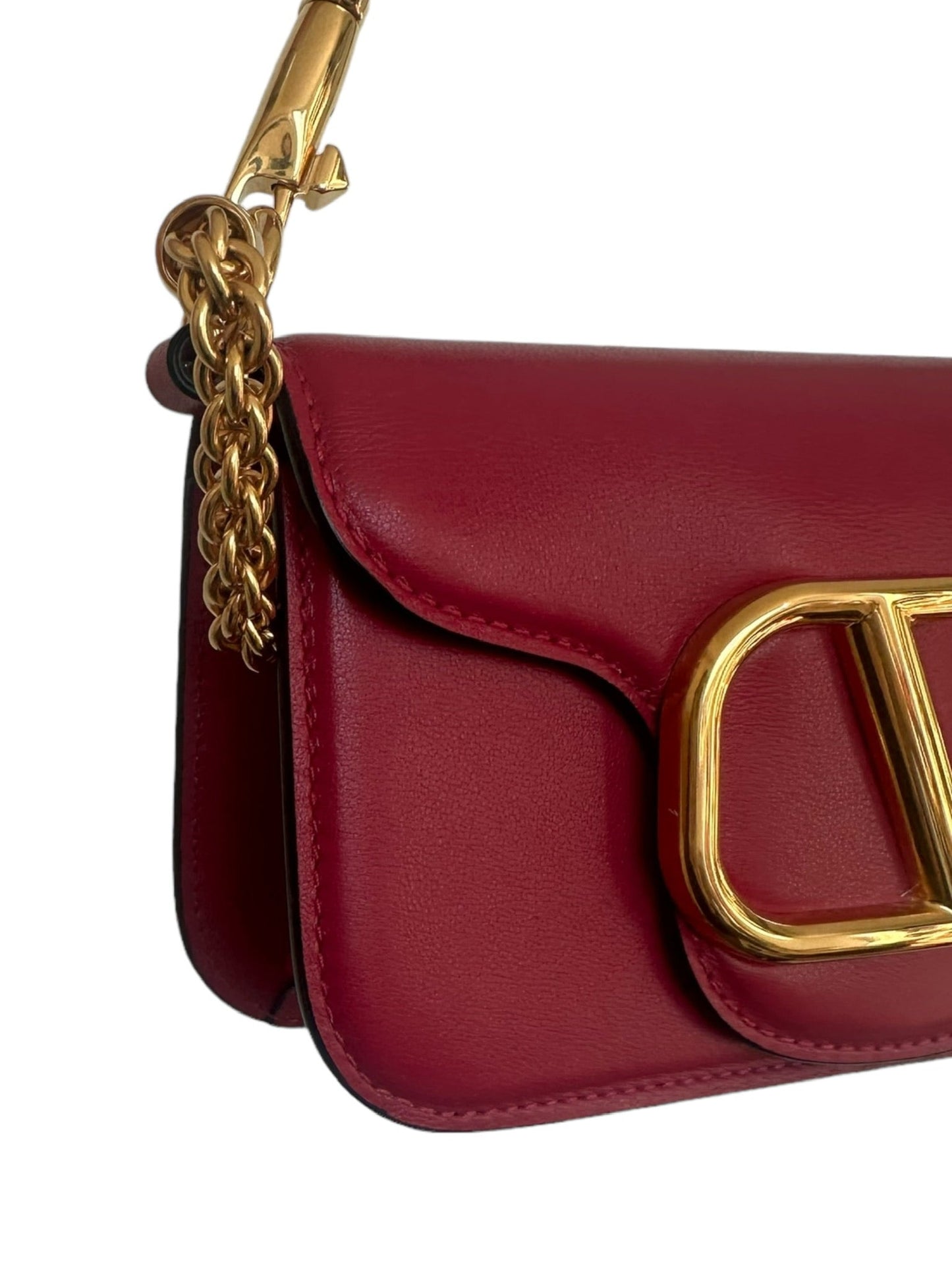 VALENTINO - Leather Vlogo Mini Loco Handbag