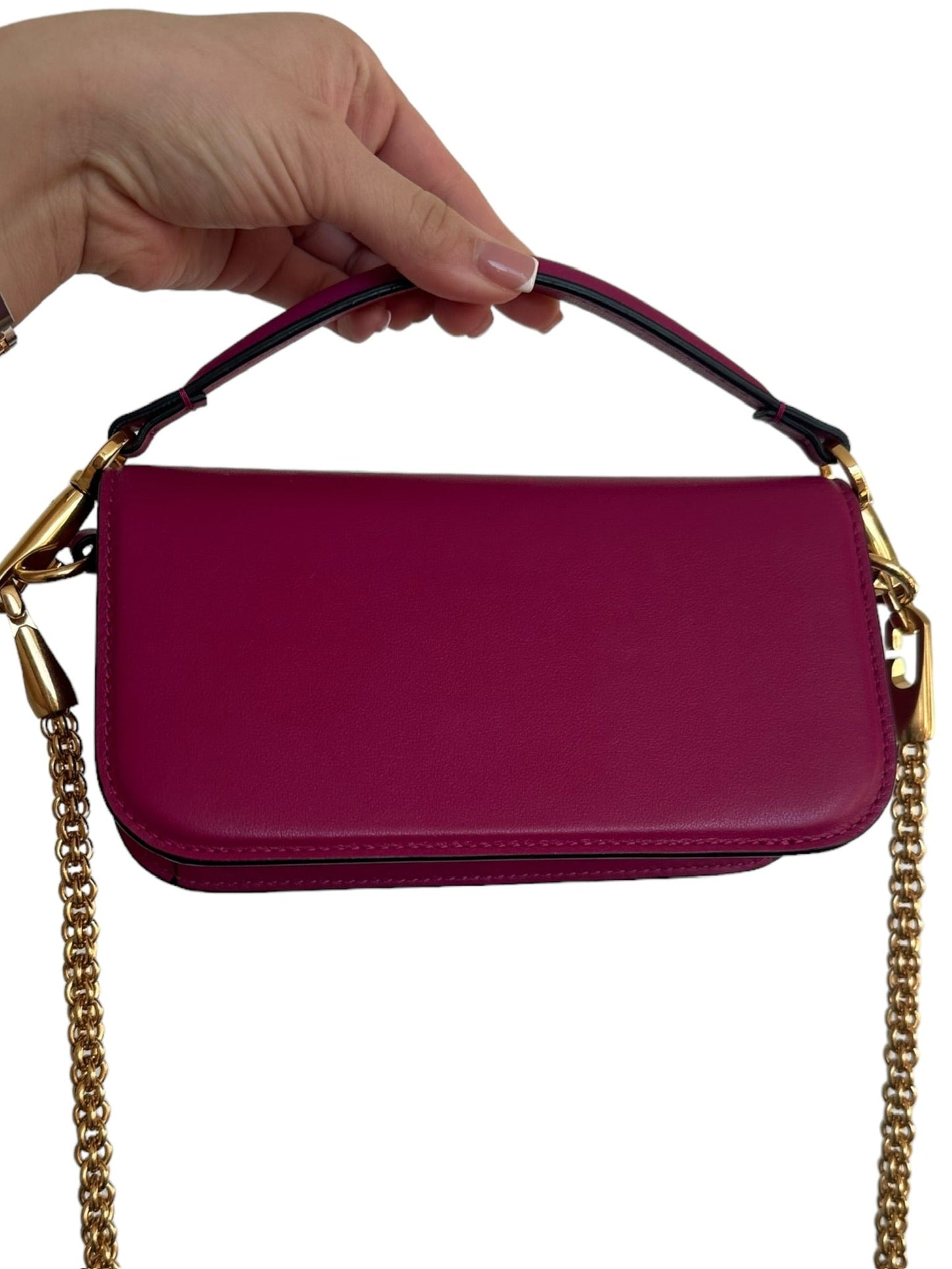 VALENTINO - Leather Vlogo Mini Loco Handbag