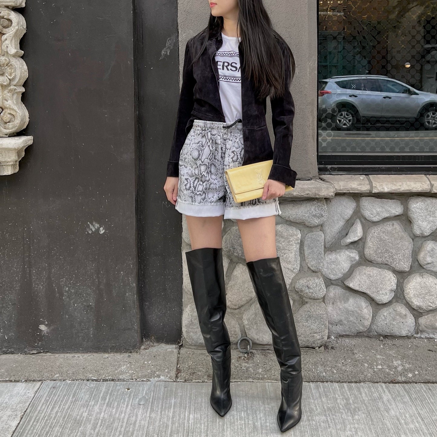 Alexander Wang Snake print shorts