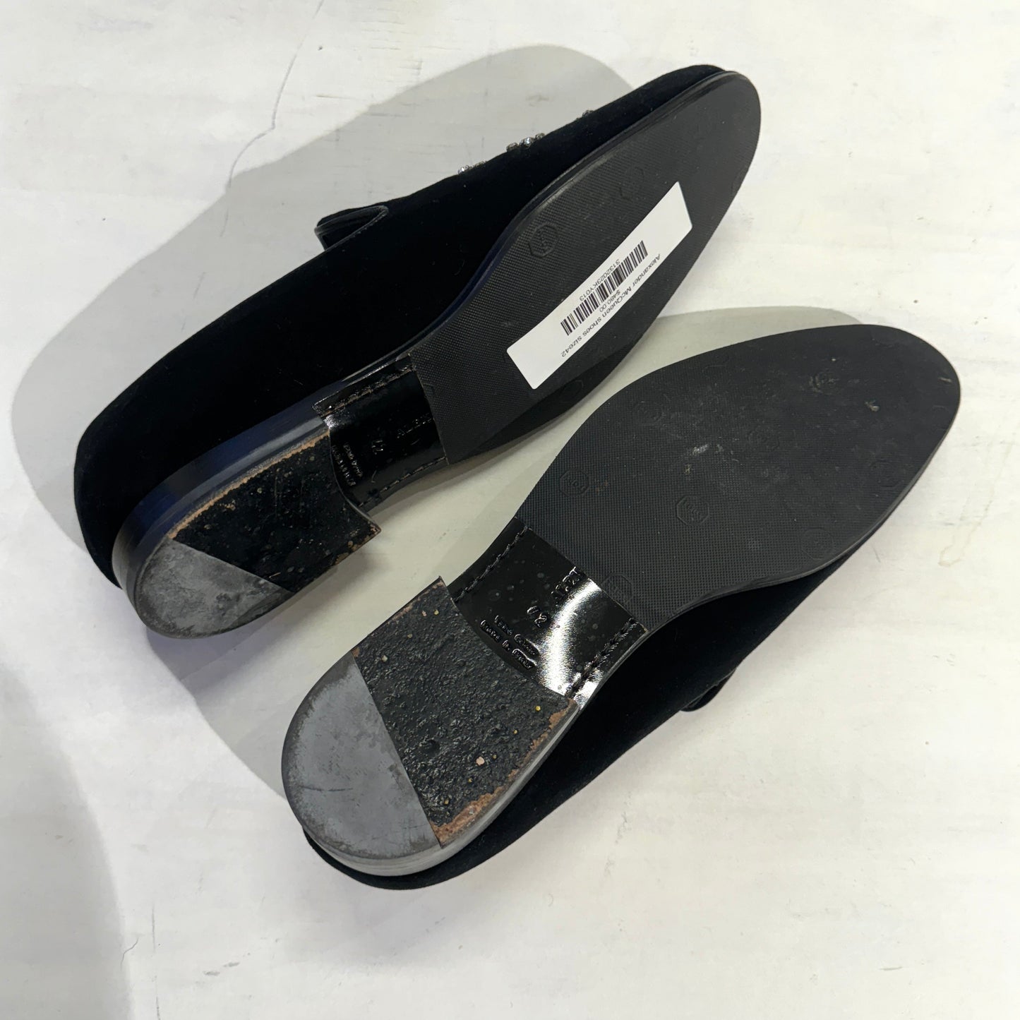 Alexander McQueen Crystal Velvet Men's Loafer Size42