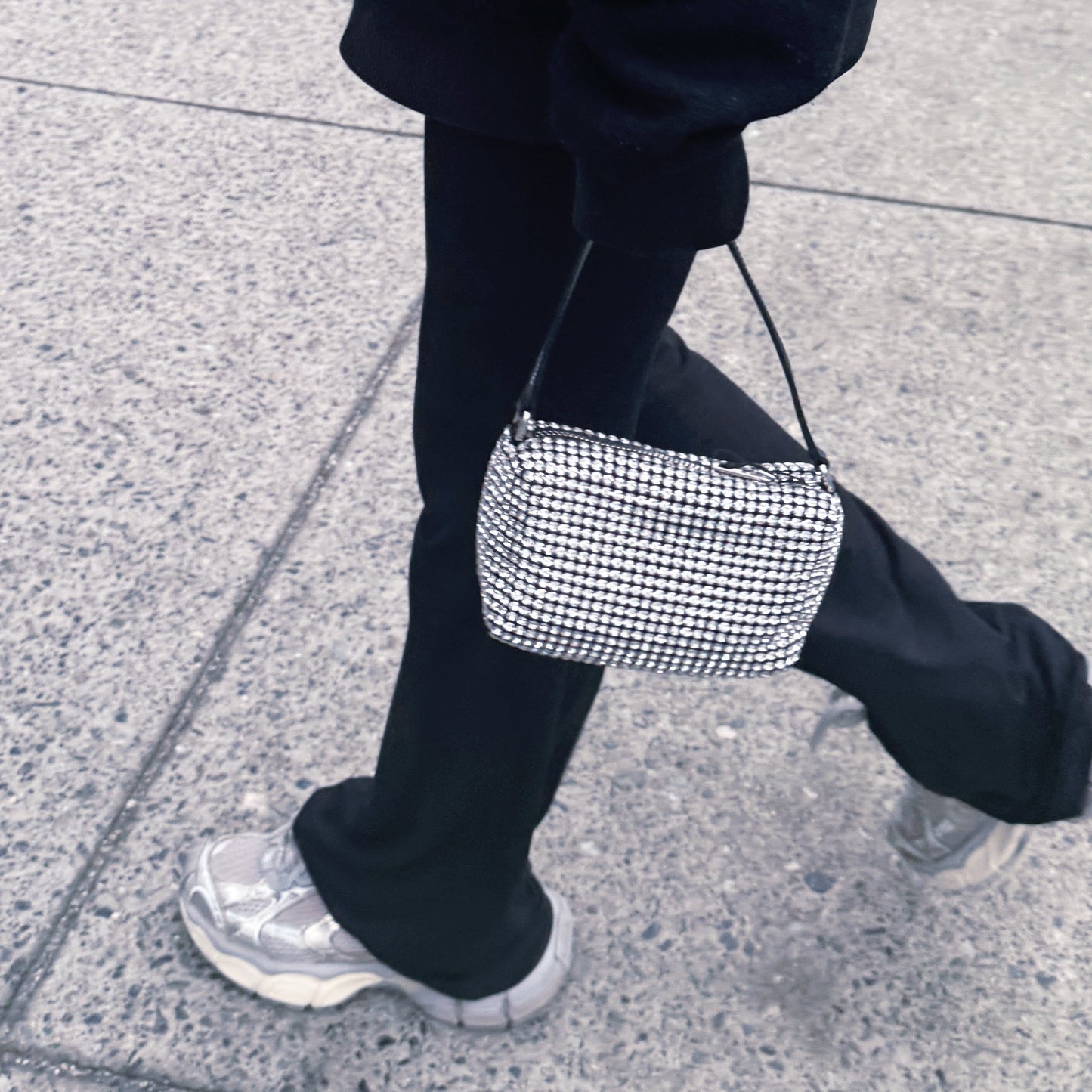 Alexander Wang Crystal Mesh Pouch Bag