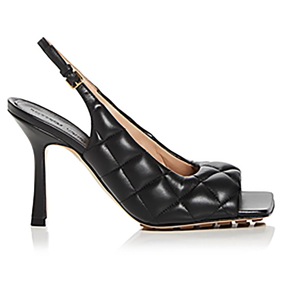 729765VBRR0 Womens Textured Man Made Slingback Heels